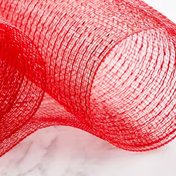 3 for $15 || Celebrate It® Occasions™ Deco Mesh Ribbon 21" x 30' | NWT | Red - Picture 3 of 3